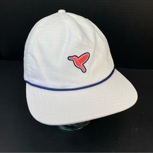 Bird Dogs Snapback Hat White Adult One Size Adjustable Rope Cap Ripstop